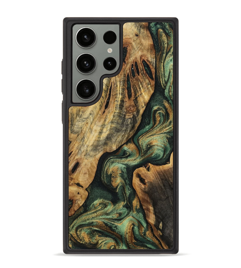 Galaxy S23 Ultra Wood Phone Case - Maybell (Green, 761473)