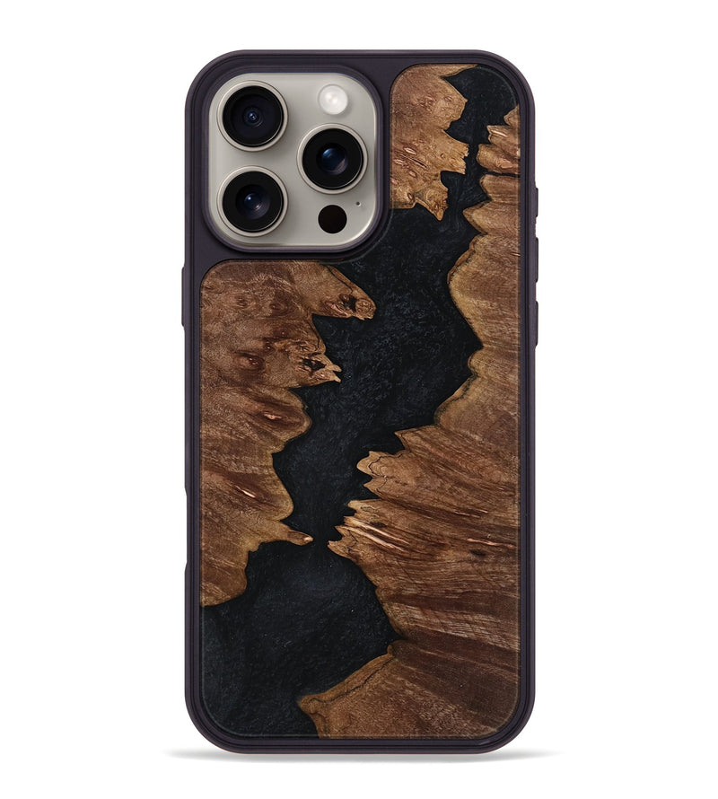iPhone 16 Pro Max Wood Phone Case - Corene (Wood Burl, 761656)