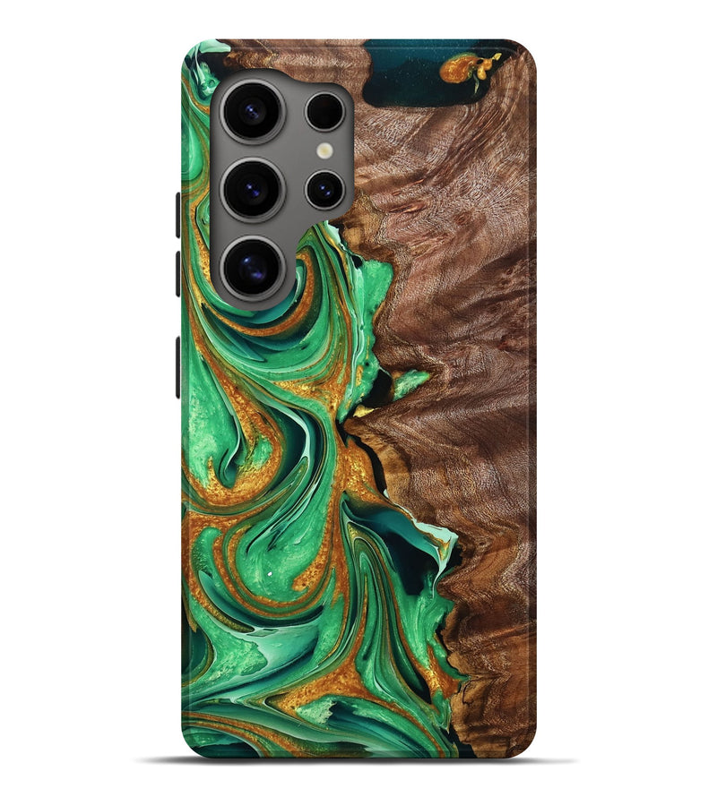 Galaxy S25 Ultra Wood Live Edge Phone Case - Unknown (Green, 761657)