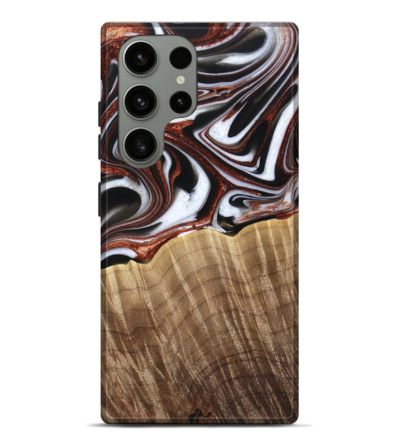 Galaxy S23 Ultra Wood Live Edge Phone Case - Jakai (Black & White, 761660)