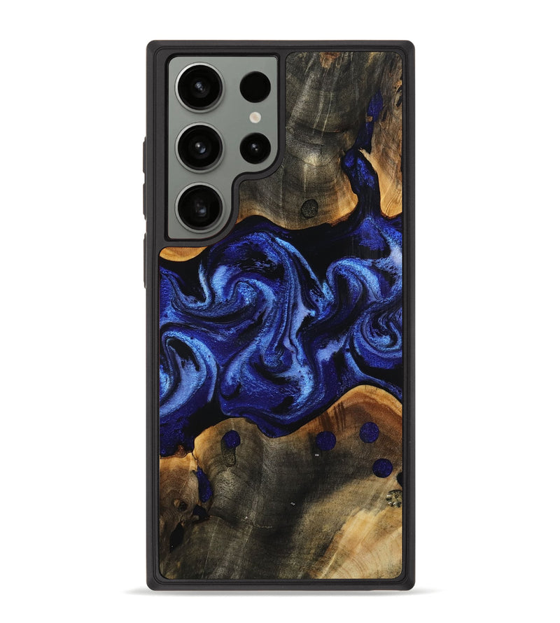Galaxy S23 Ultra Wood Phone Case - Curley (Blue, 762100)