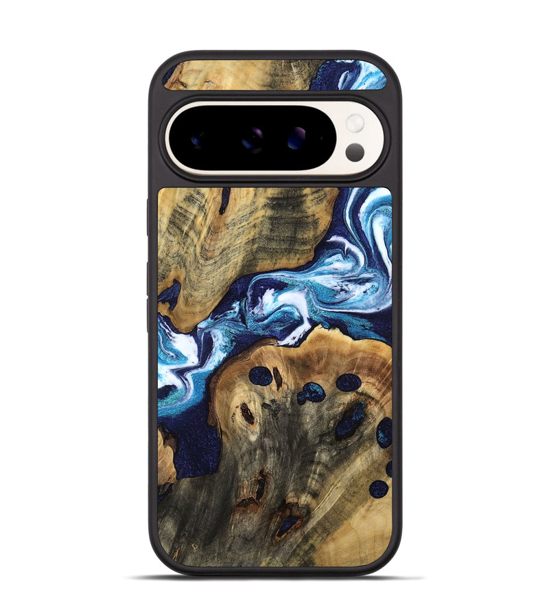 Pixel 9 Wood Phone Case - Kurt (Blue, 762142)
