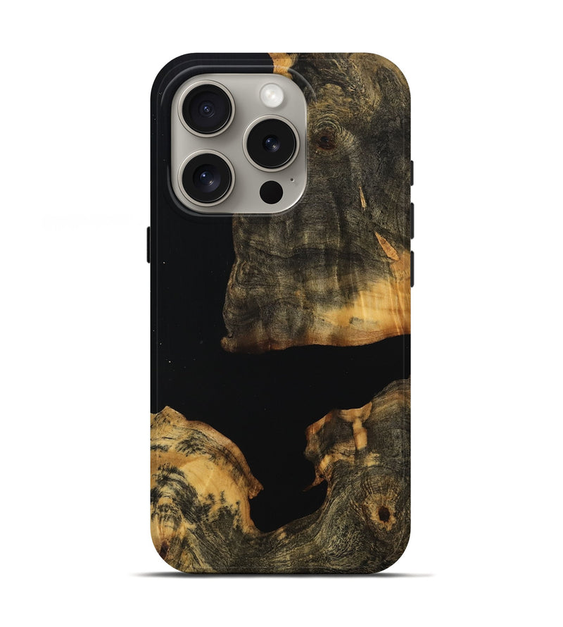 iPhone 16 Pro Wood Live Edge Phone Case - Doreen (Wood Burl, 762277)