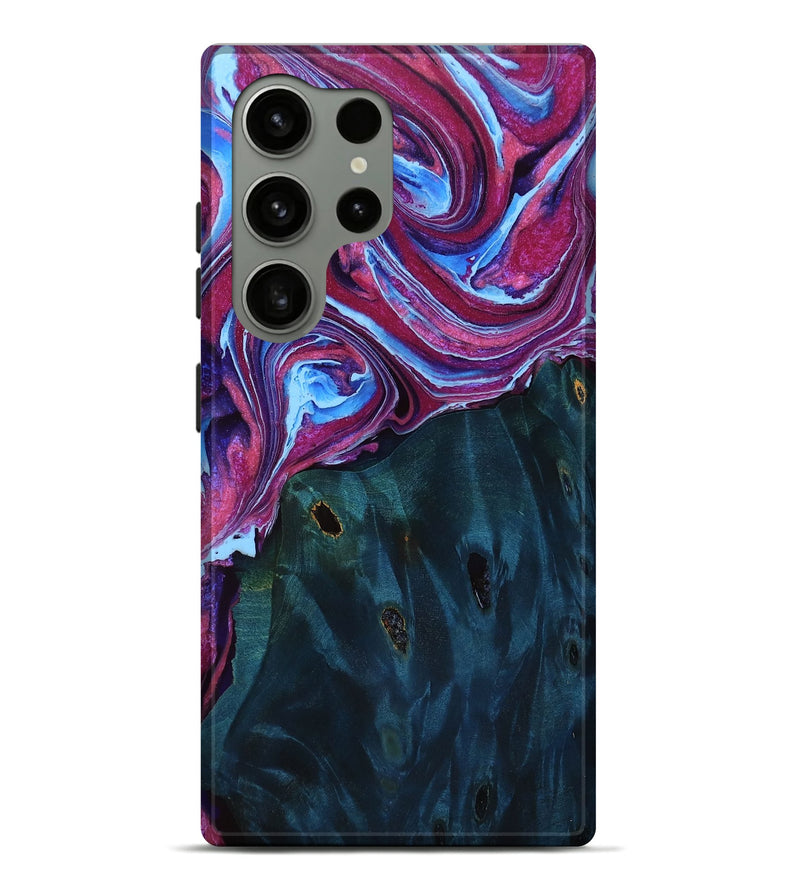 Galaxy S24 Ultra Wood Live Edge Phone Case - Lelah (Purple, 762288)