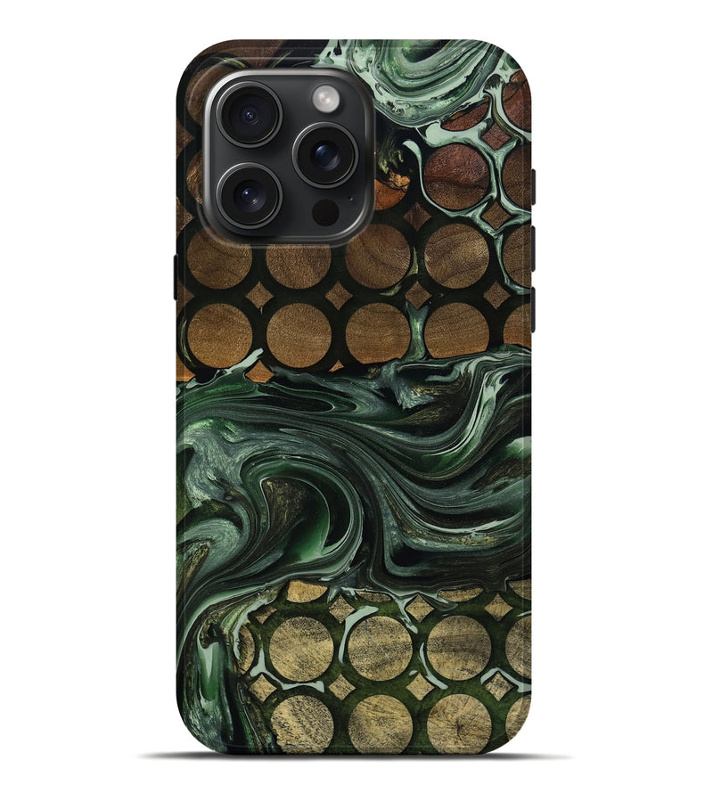iPhone 16 Pro Max Wood Live Edge Phone Case - Kinslee (Pattern, 762295)