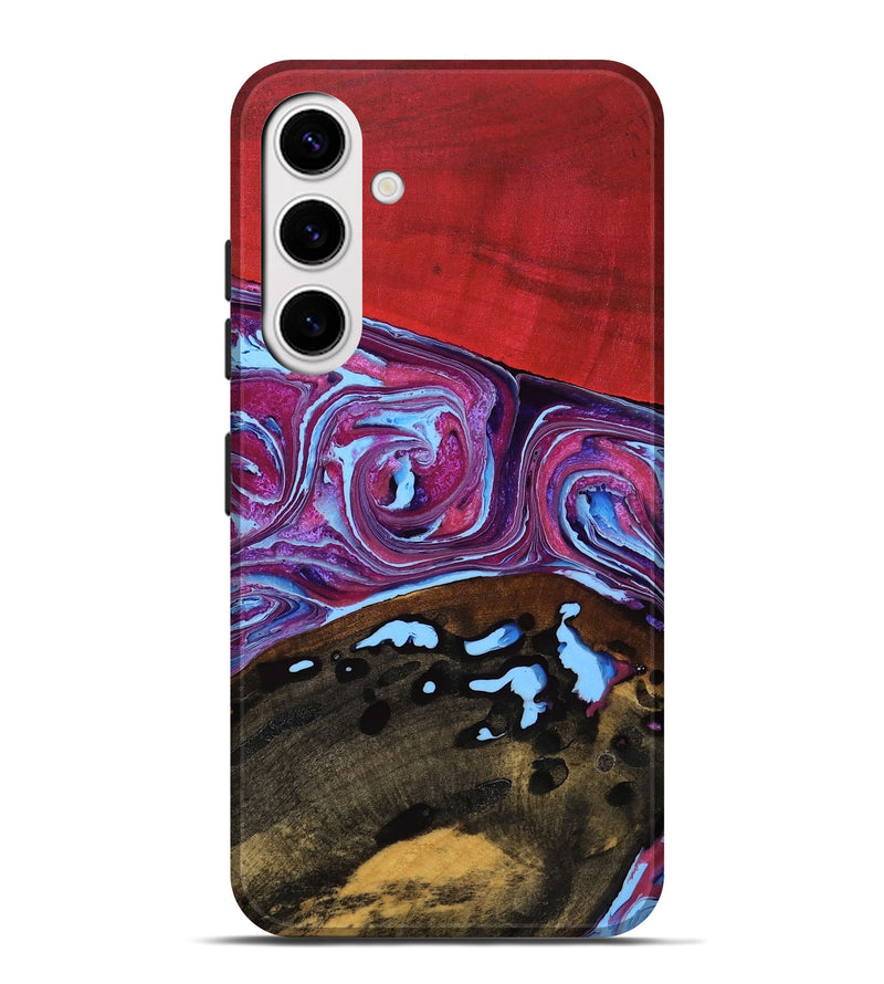 Galaxy S25 Plus Wood Live Edge Phone Case - Brady (Purple, 762302)
