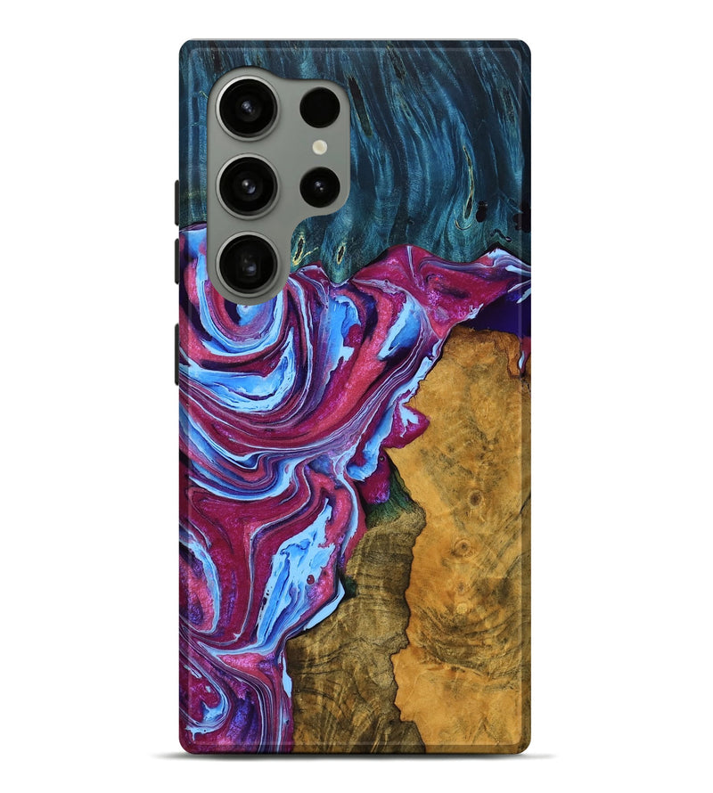 Galaxy S24 Ultra Wood Live Edge Phone Case - Madalyn (Purple, 762303)