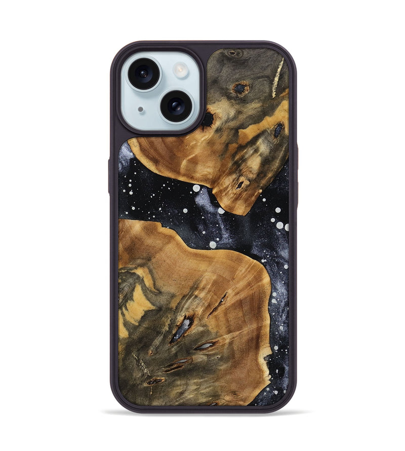 iPhone 15 Wood Phone Case - Merrily (Cosmos, 762374)