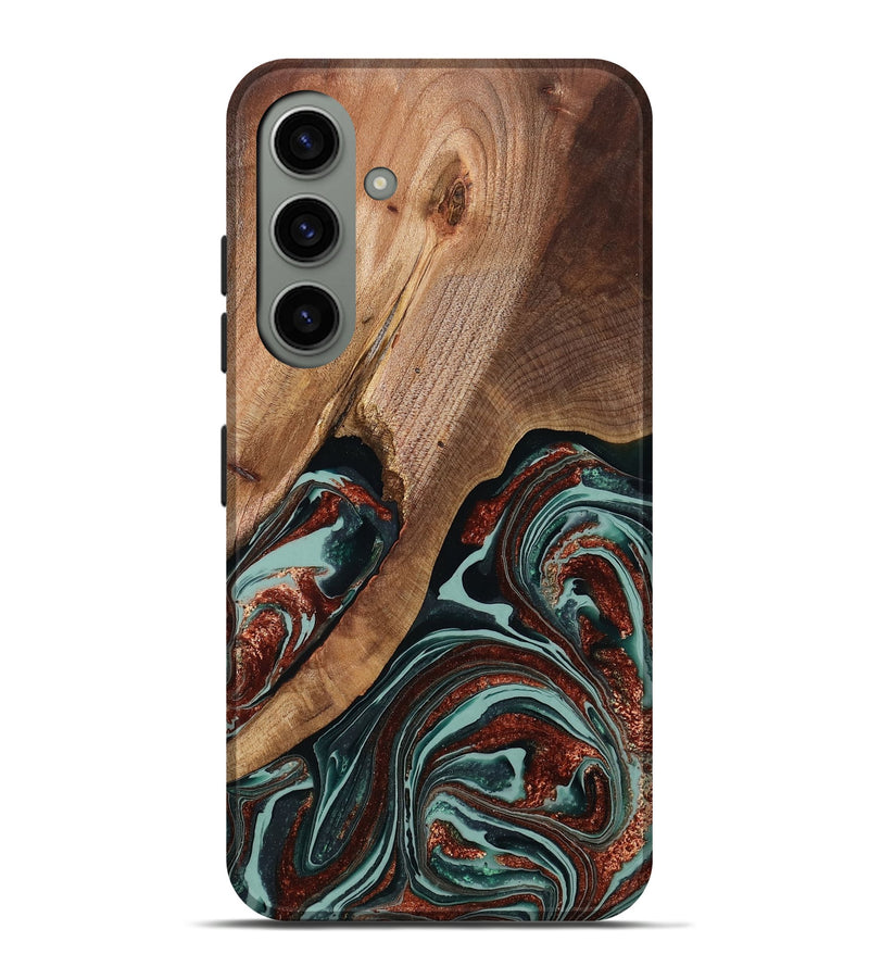 Galaxy S24 Plus Wood Live Edge Phone Case - Wilmer (Green, 762432)