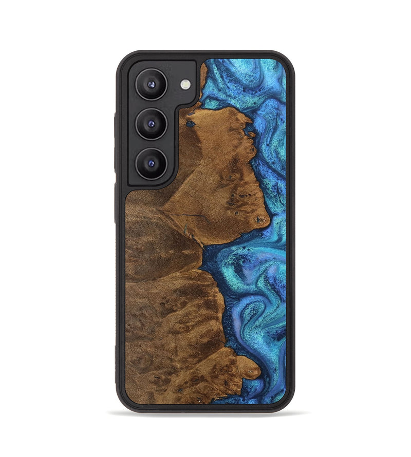 Galaxy S23 Wood Phone Case - Wren (Blue, 762480)