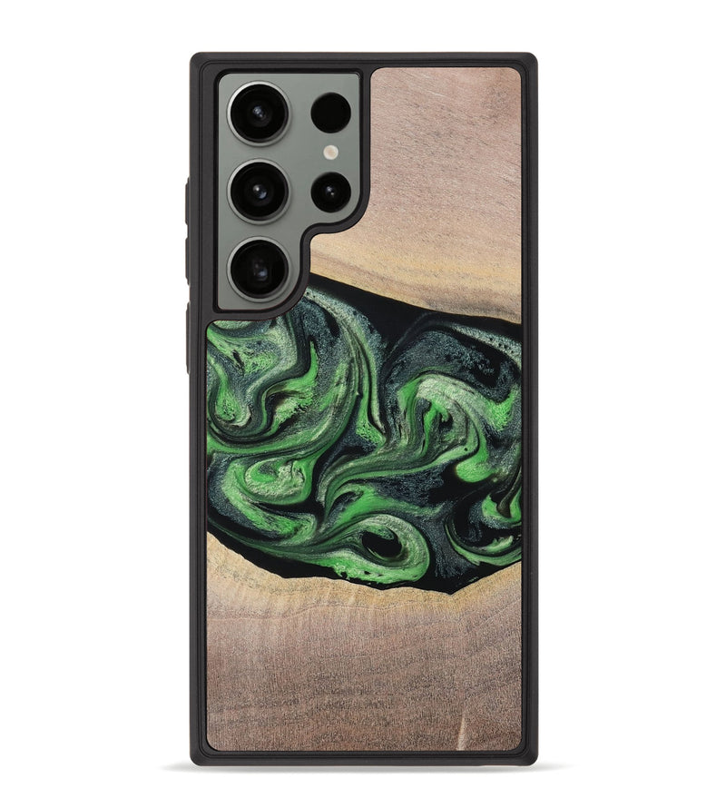 Galaxy S23 Ultra Wood Phone Case - Kendal (Green, 762589)