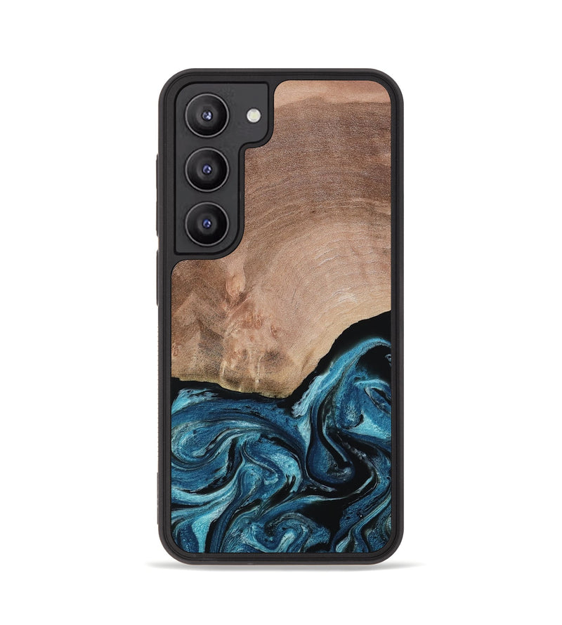 Galaxy S23 Wood Phone Case - Lucille (Blue, 762827)