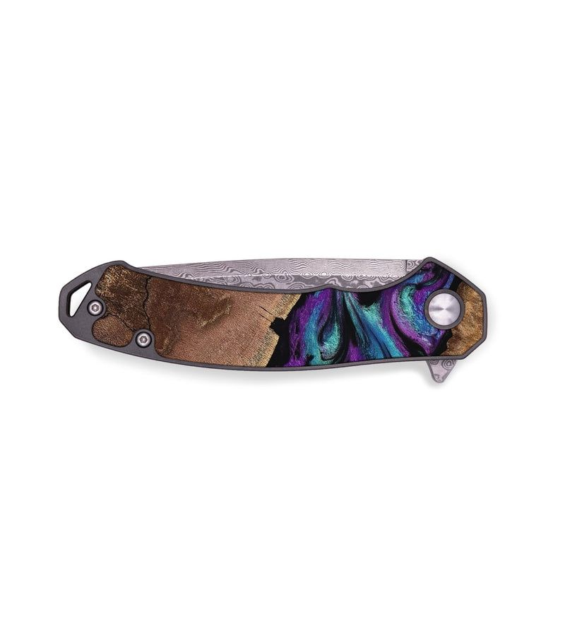 EDC Wood Pocket Knife - Tiffani (Purple, 762927)