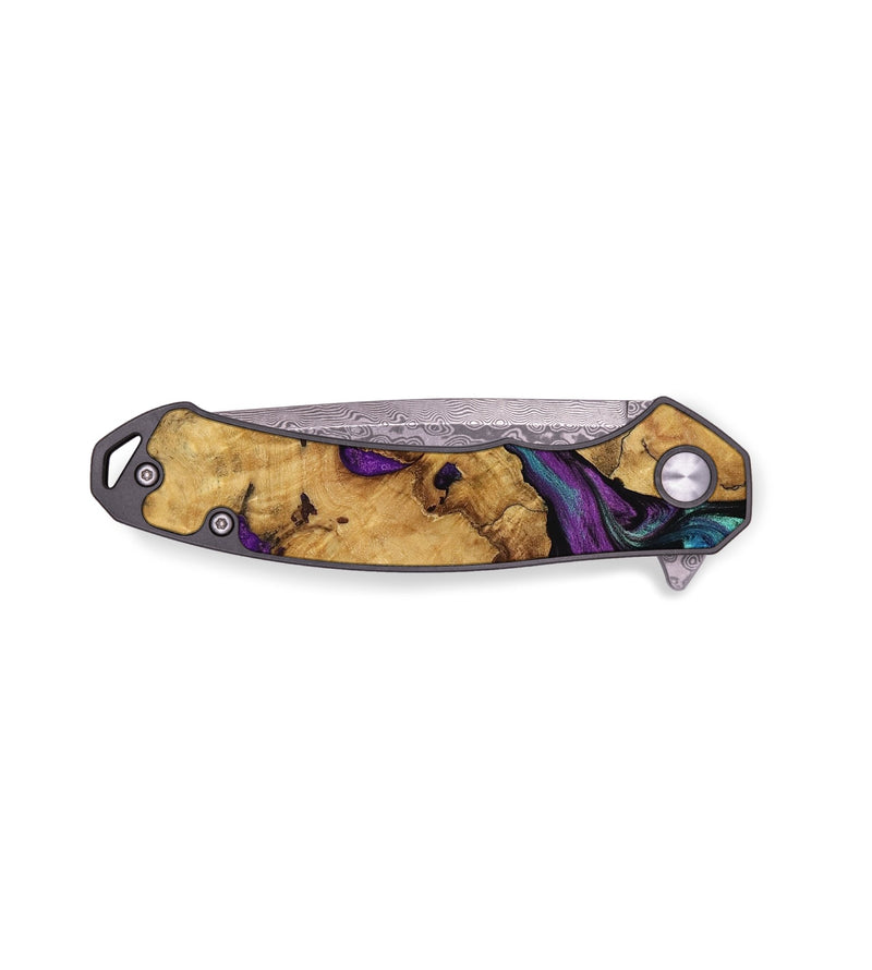 EDC Wood Pocket Knife - Reggie (Purple, 762935)