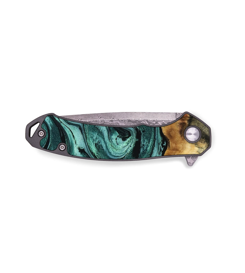 EDC Wood Pocket Knife - Aspyn (Green, 763071)