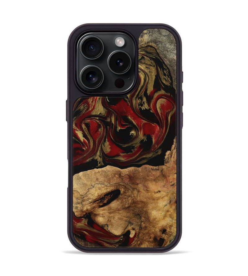 iPhone 16 Pro Wood Phone Case - Ryker (Red, 763235)