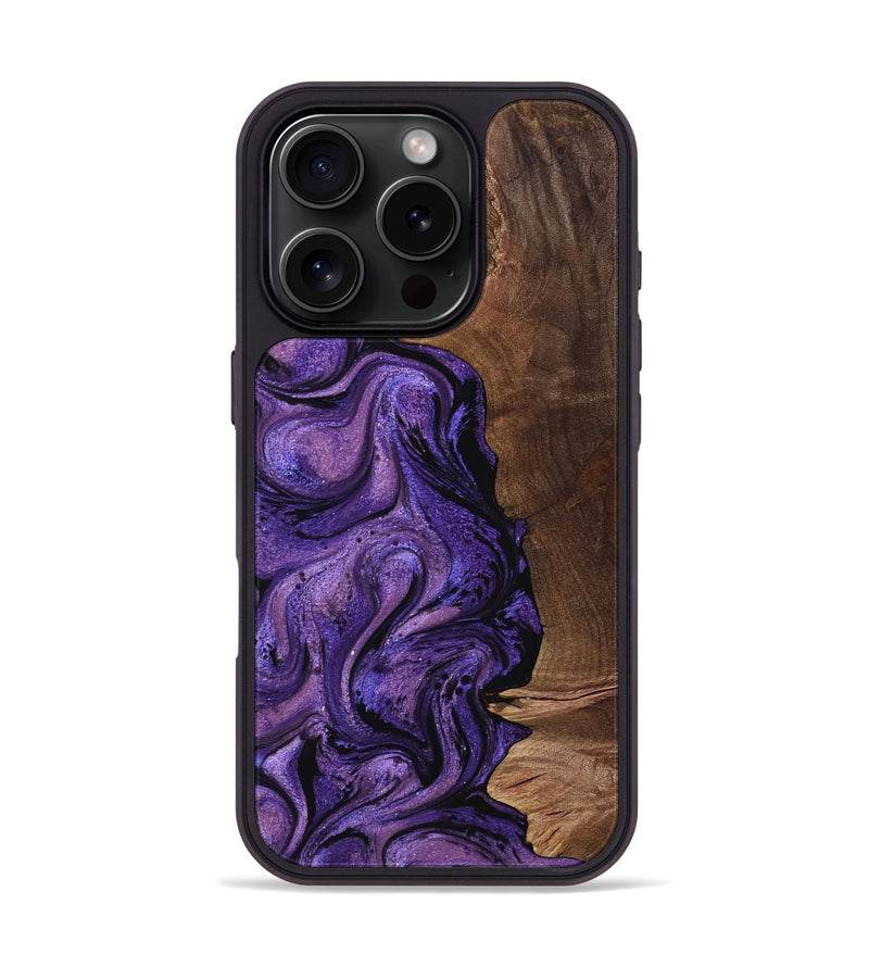 iPhone 16 Pro Wood Phone Case - Alysha (Purple, 763250)