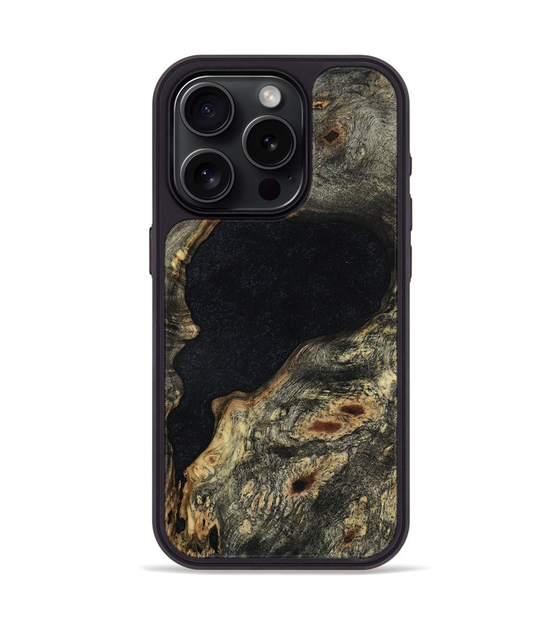 iPhone 15 Pro Wood Phone Case - Skyler (Wood Burl, 763436)