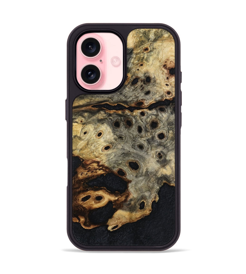 iPhone 16 Wood Phone Case - Mettie (Wood Burl, 763438)