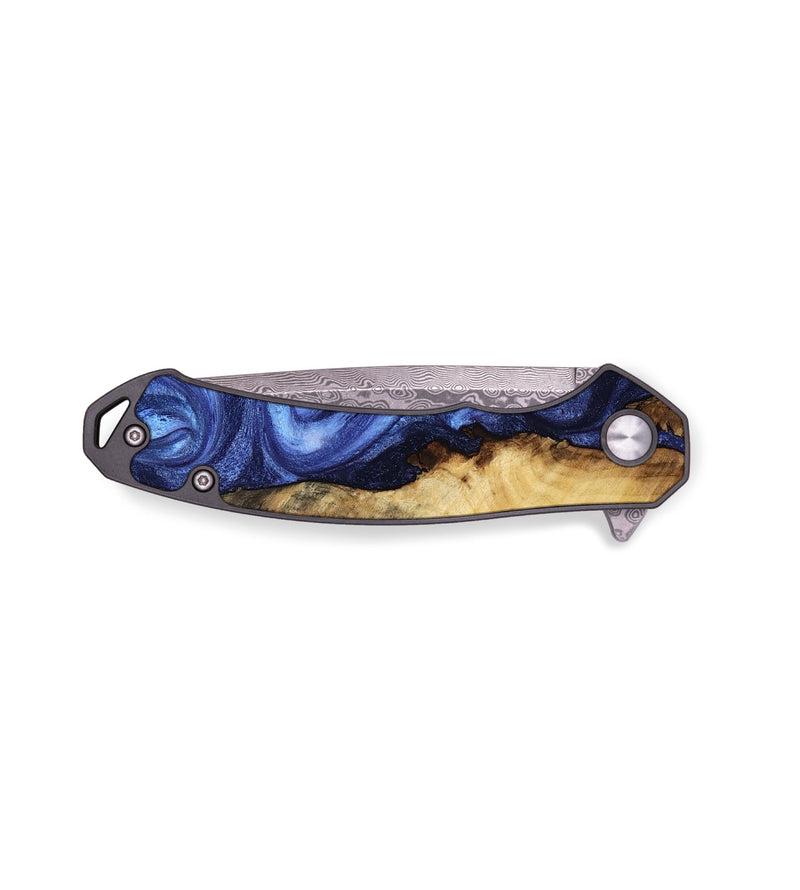 EDC Wood Pocket Knife - Avyaan (Blue, 763455)