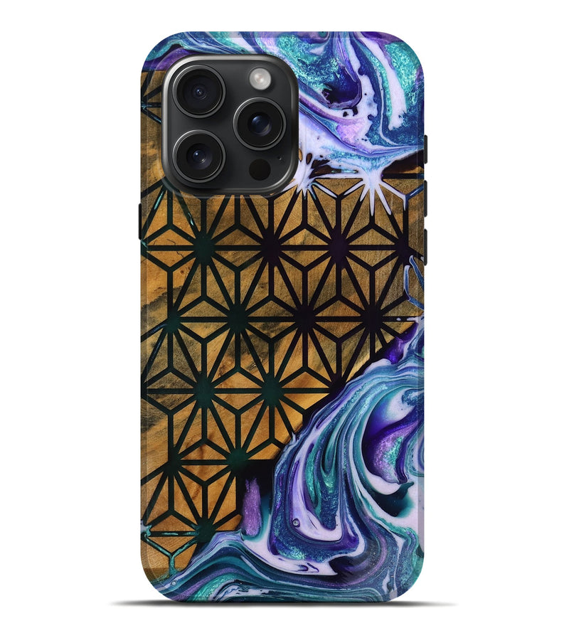 iPhone 16 Pro Max Wood Live Edge Phone Case - Clinton (Pattern, 763510)