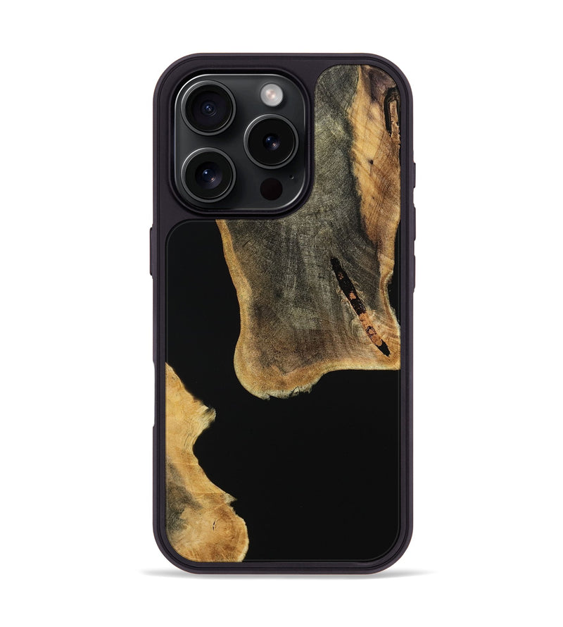 iPhone 16 Pro Wood Phone Case - Hugh (Wood Burl, 763542)
