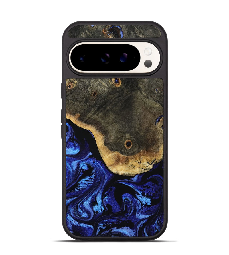 Pixel 9 Wood Phone Case - Breann (Blue, 763574)