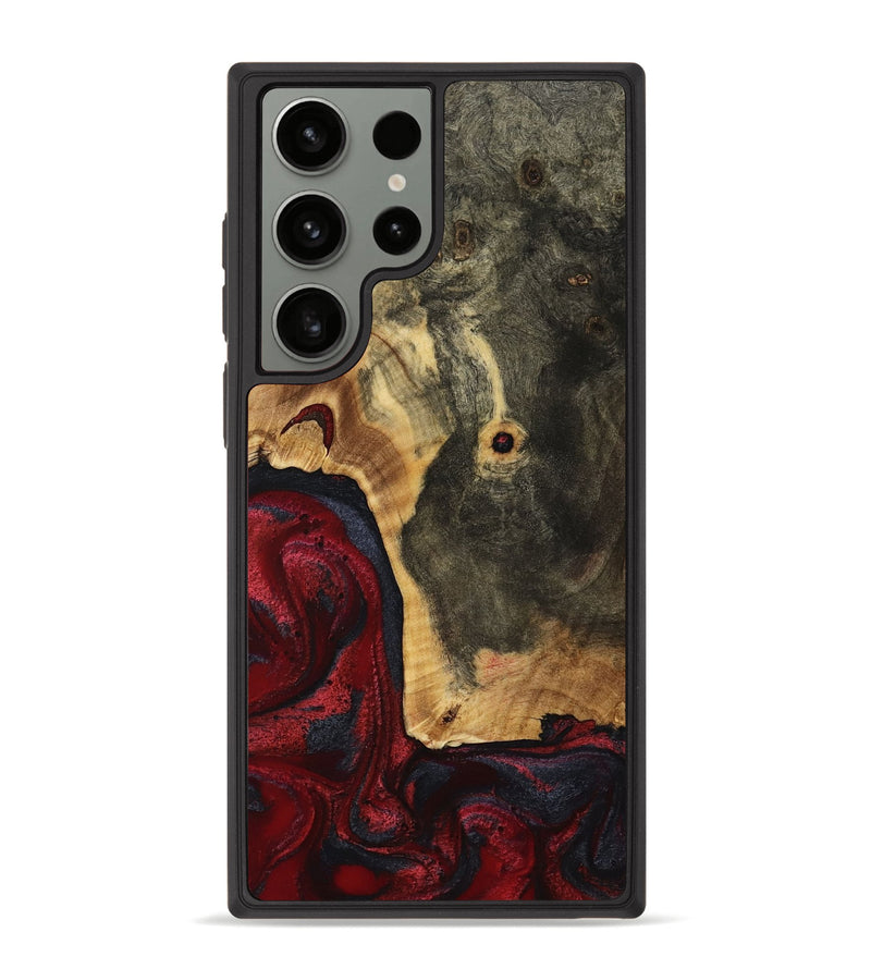 Galaxy S23 Ultra Wood Phone Case - Tianna (Red, 763605)