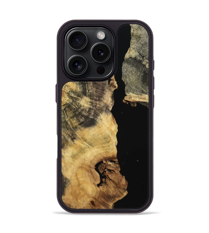 iPhone 16 Pro Wood Phone Case - Carlie (Wood Burl, 763608)