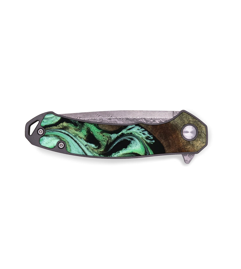 EDC Wood Pocket Knife - Lexie (Green, 763656)