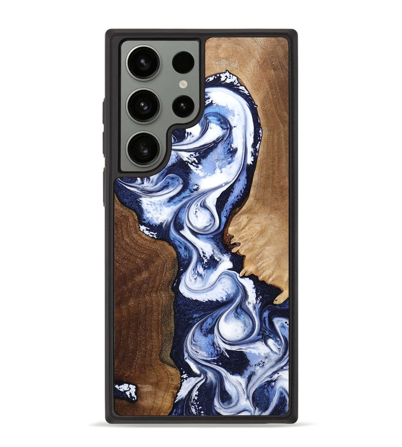 Galaxy S23 Ultra Wood Phone Case - Caylee (Blue, 763935)