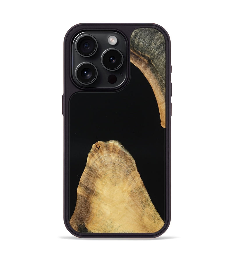 iPhone 15 Pro Wood Phone Case - Daquan (Wood Burl, 763999)