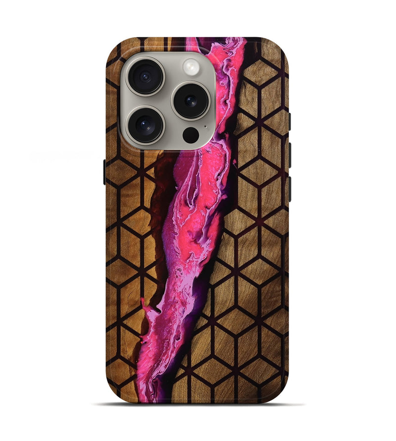 iPhone 16 Pro Wood Live Edge Phone Case - Celia (Pattern, 764108)