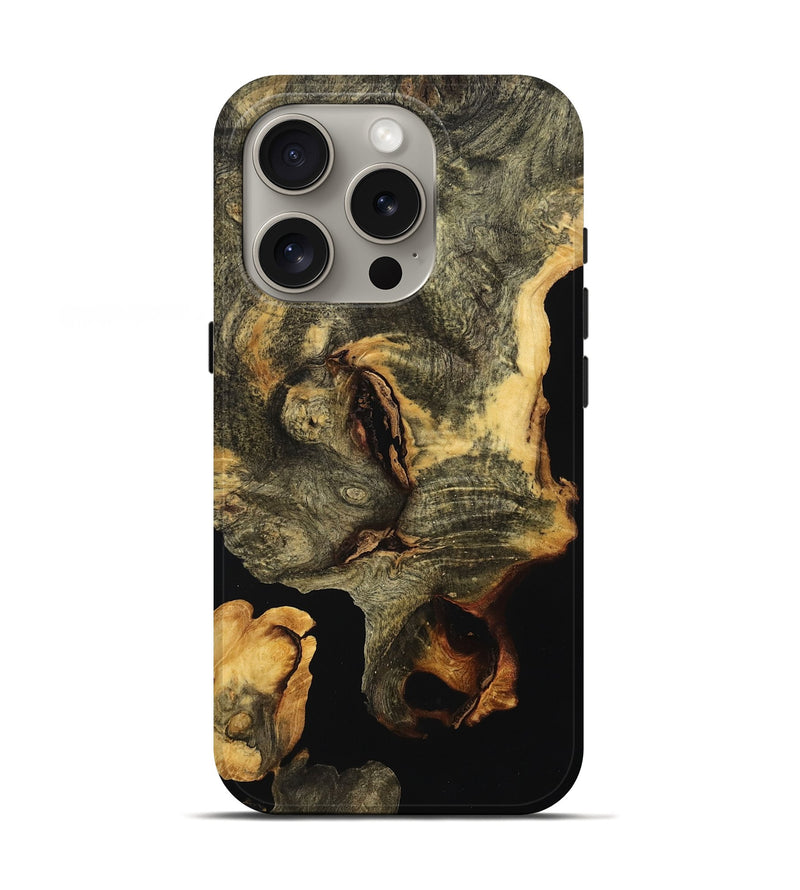 iPhone 16 Pro Wood Live Edge Phone Case - Kaison (Wood Burl, 764115)