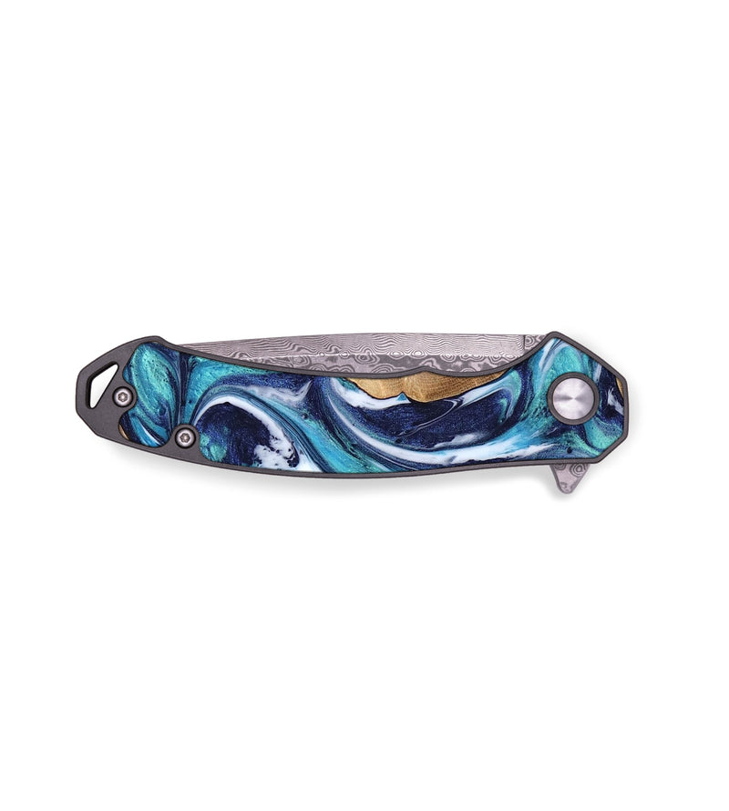 EDC Wood Pocket Knife - Tiera (Blue, 764165)