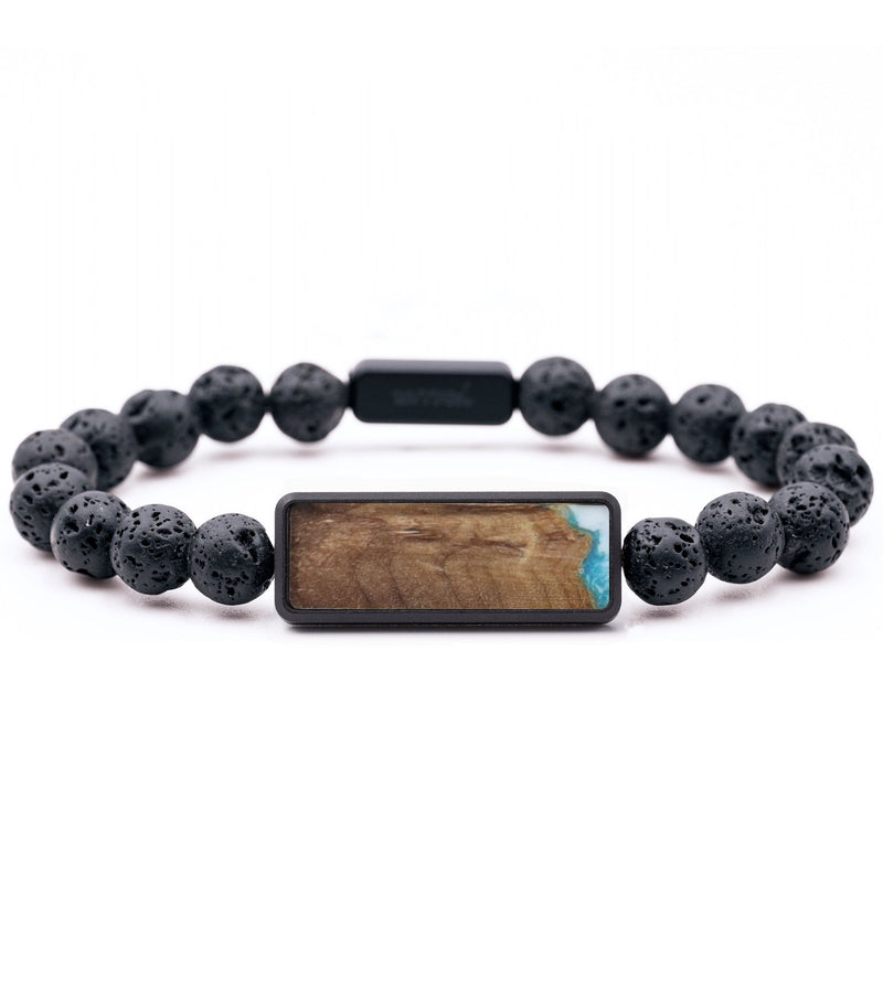 Lava Bead Wood Bracelet - Gary (Coastal, 764413)