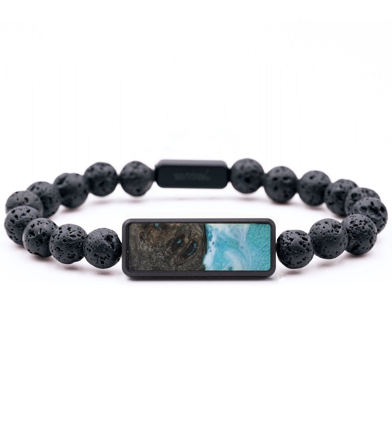 Lava Bead Wood Bracelet - Shane (Coastal, 764436)