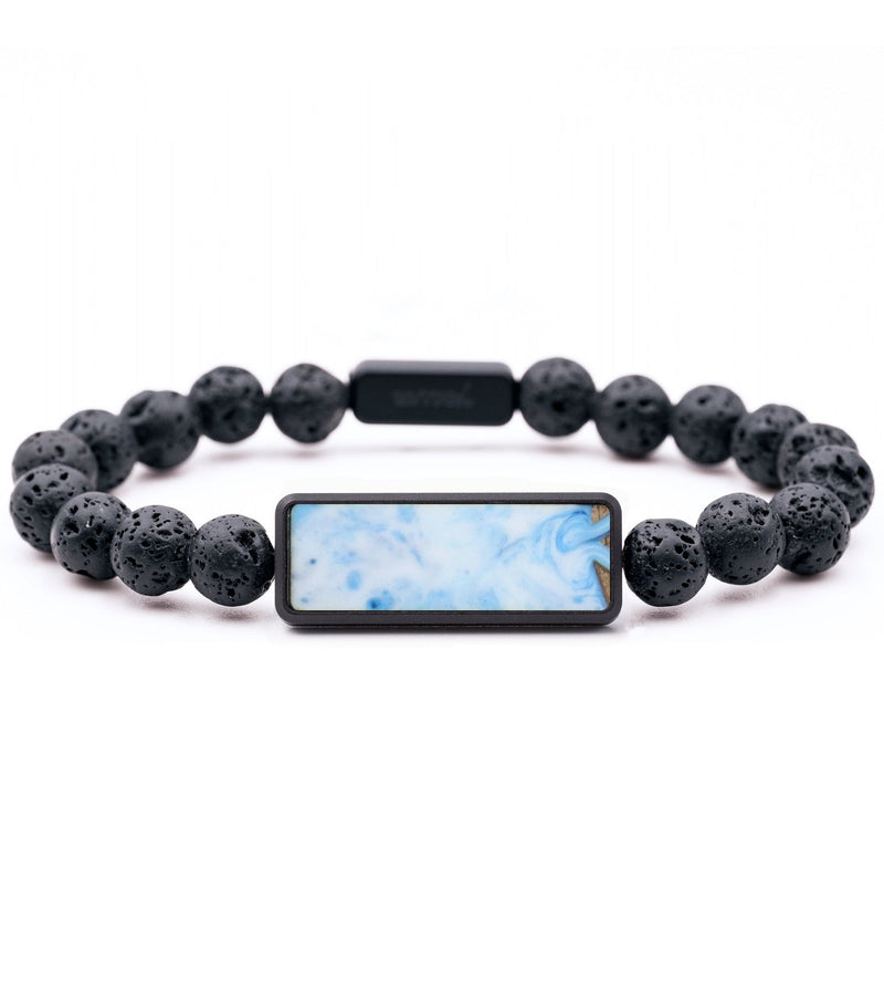 Lava Bead Wood Bracelet - Andrew (Coastal, 764451)