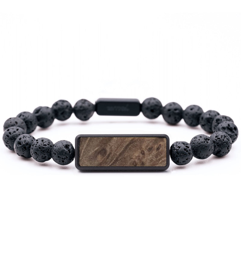 Lava Bead Wood Bracelet - Ryder (Wood Burl, 764517)