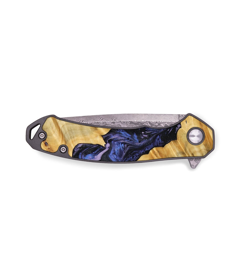 EDC Wood Pocket Knife - Ashlynn (Purple, 764662)