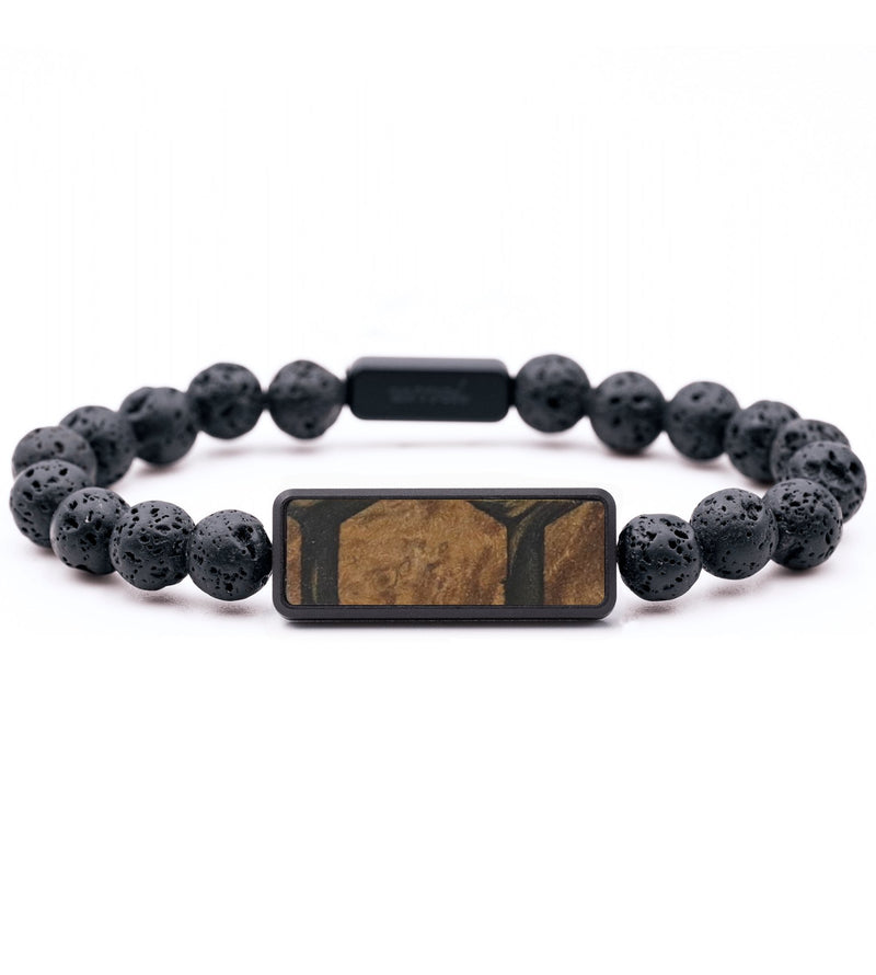 Lava Bead Wood Bracelet - Nasir (Pattern, 764774)