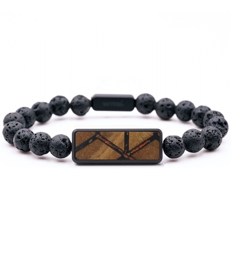 Lava Bead Wood Bracelet - Aubrie (Pattern, 764778)