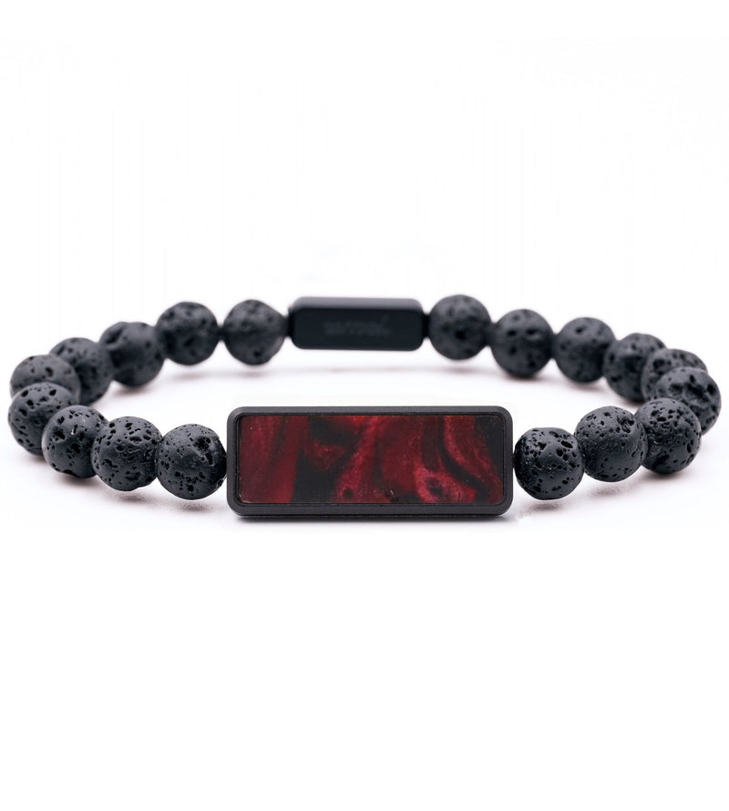 Lava Bead ResinArt Bracelet - Tatum (Red, 764794)