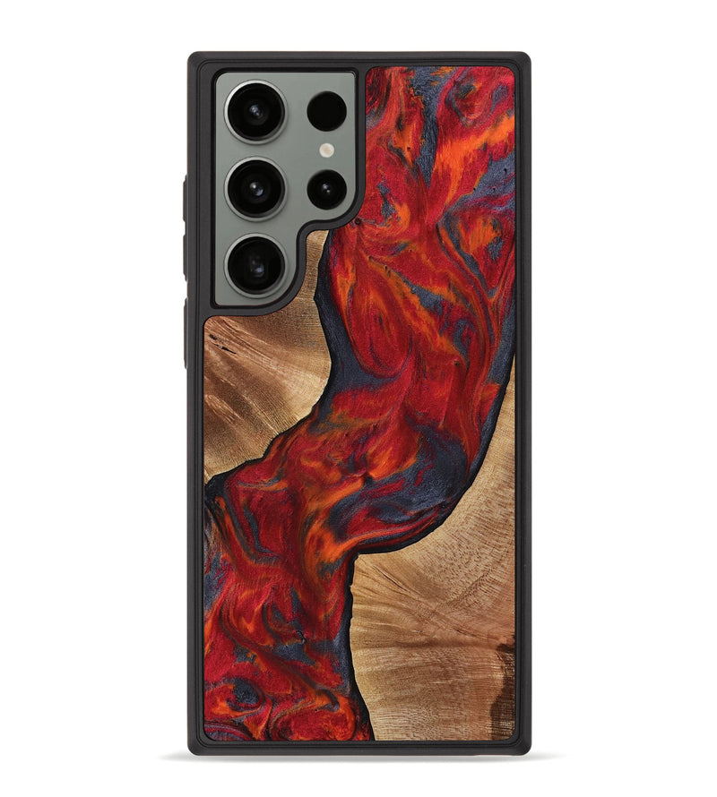 Galaxy S23 Ultra Wood Phone Case - Carmelo (Red, 765077)
