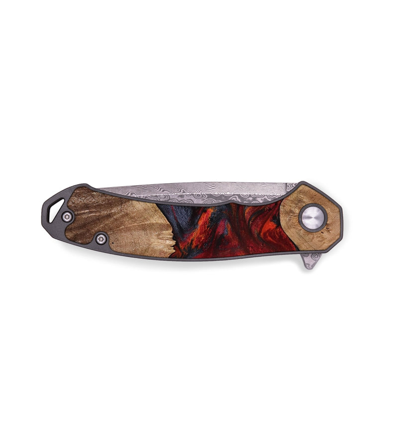 EDC Wood Pocket Knife - Alexus (Red, 765198)