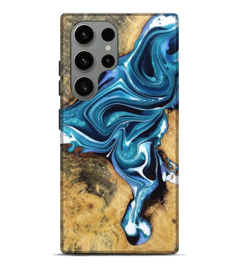 Galaxy S23 Ultra Wood Live Edge Phone Case - Colson (Blue, 765286)
