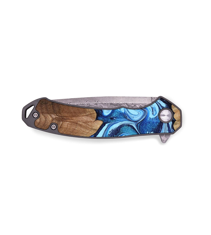 EDC Wood Pocket Knife - Ashley (Blue, 765318)