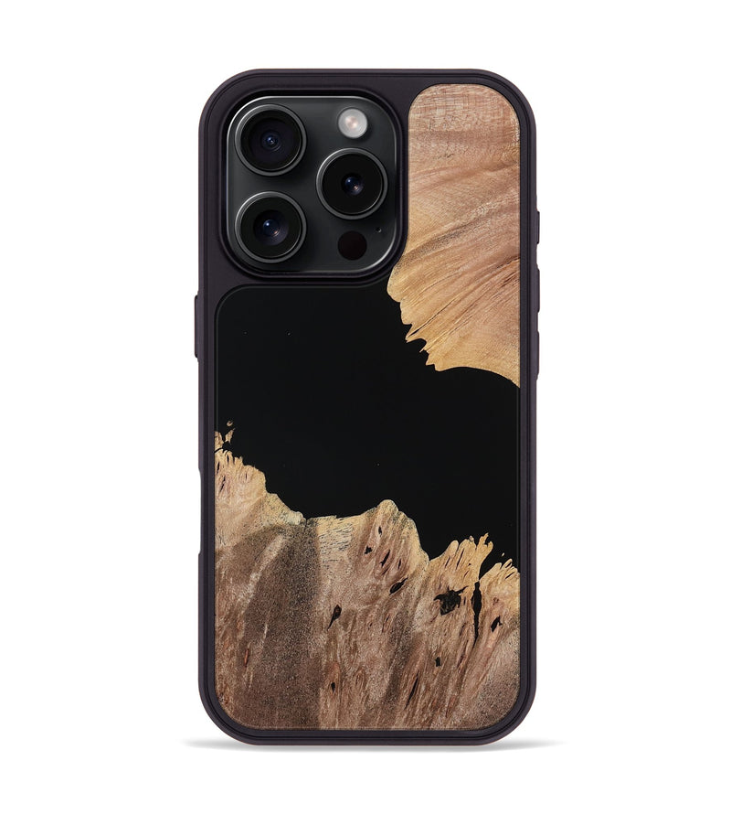 iPhone 16 Pro Wood Phone Case - Cliff (Wood Burl, 765319)