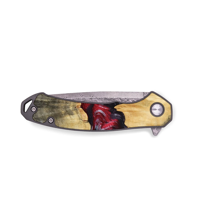 EDC Wood Pocket Knife - Daniel (Red, 765324)