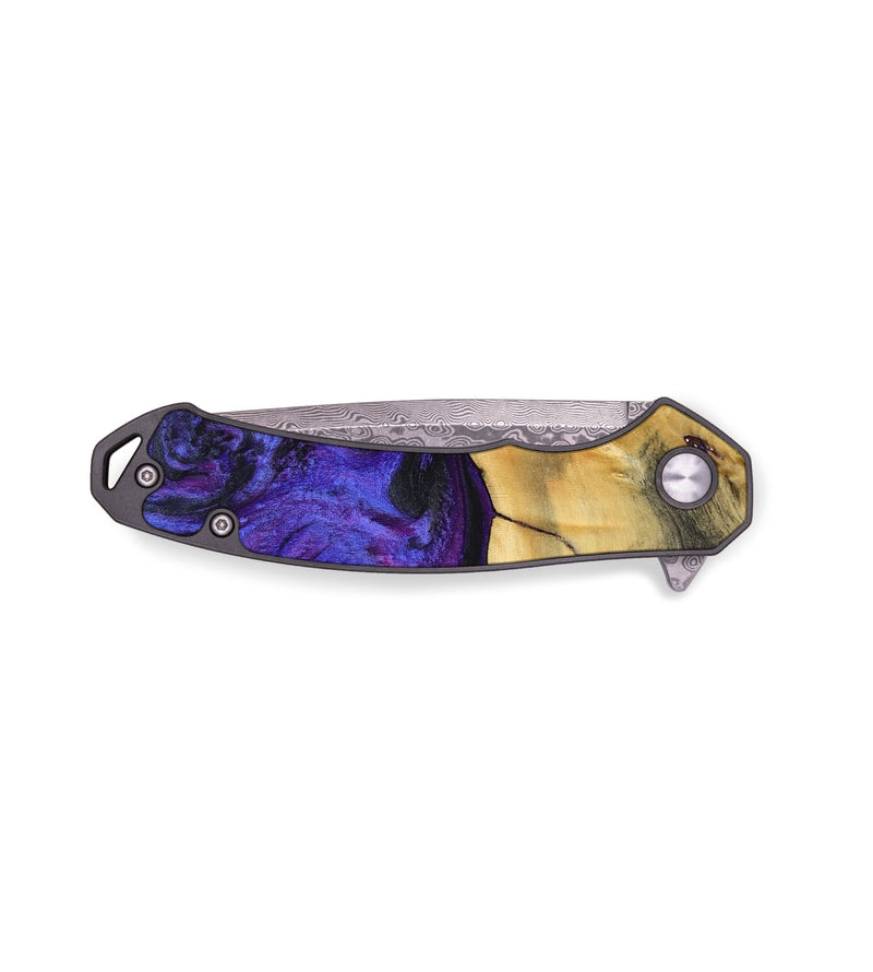 EDC Wood Pocket Knife - Jevon (Purple, 765354)